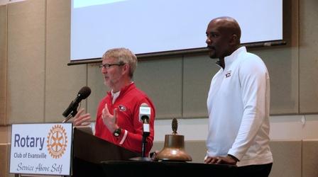 Video thumbnail: Evansville Rotary Club Regional Voices: USI Move to Division I