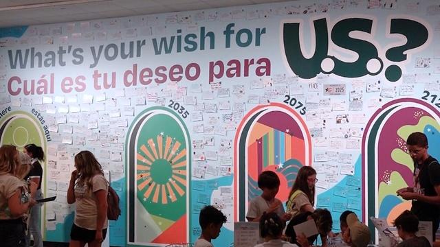 Smithsonian collects visitors' hopes for the next 50 years