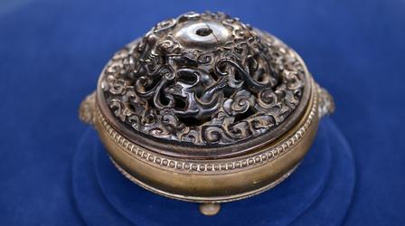 Video thumbnail: Antiques Roadshow Appraisal: Chinese Hardwood & Bronze Censer, ca. 1700