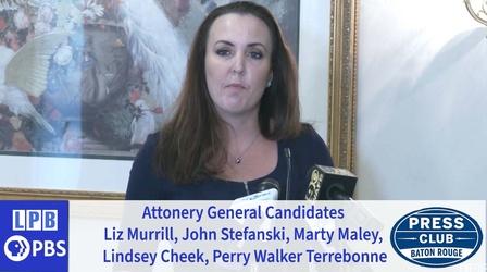 Video thumbnail: Press Club Attorney General Candidates | 10/09/2023