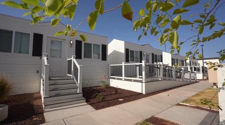 Video thumbnail: Inside California Education Tiny Homes – Housing Homeless Students