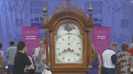 Video thumbnail: Antiques Roadshow Appraisal: New England Tall Case Clock, ca. 1820