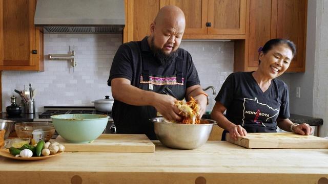 Potato Latkes and Kimchi Jjigae