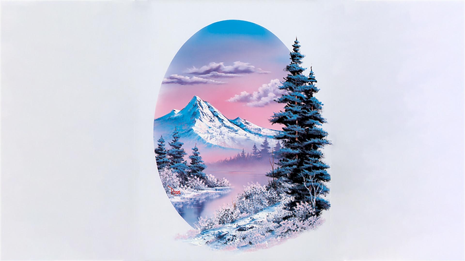 bob ross winter oval