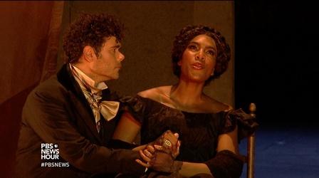 Video thumbnail: PBS NewsHour In this Gold Rush opera, cultures clash with a tragic ending