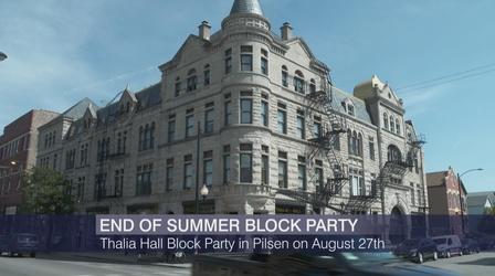 Video thumbnail: Chicago Tonight: Latino Voices Thalia Hall Block Party Brings Local Music Acts to Allport