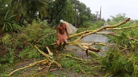 Video thumbnail: PBS NewsHour Monster cyclone slams northeast India, aims at Bangladesh