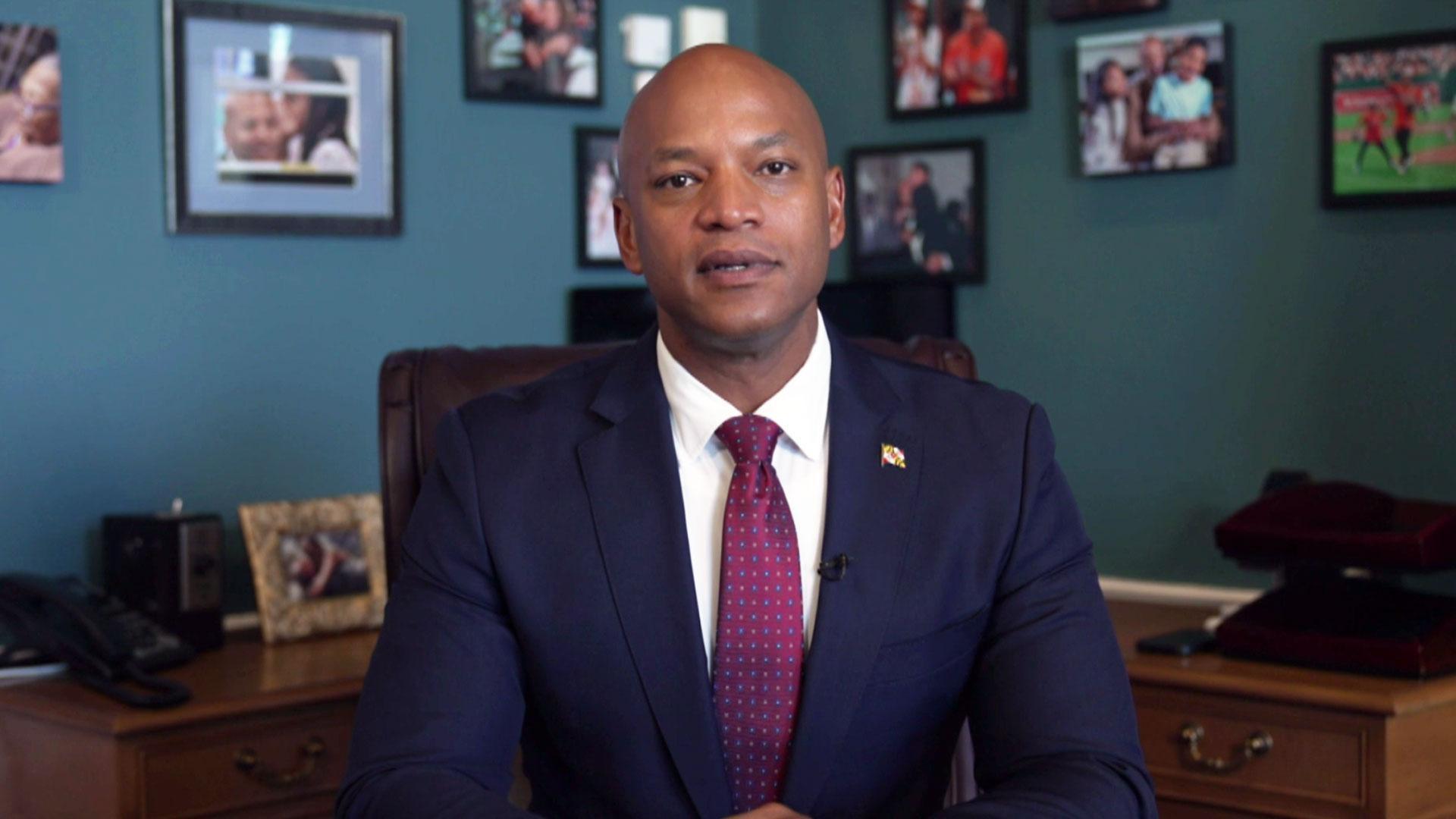 Governor Wes Moore addressing the state of Maryland about federal government shutdown.