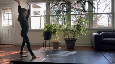 June Shows How to Do a Cartwheel!