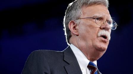 Video thumbnail: PBS NewsHour How will hawk John Bolton affect foreign policy?
