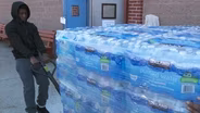 Newark residents still line up for bottled water