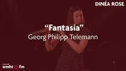 Dinéa Rose Performs Telemann's Fantasia in D minor