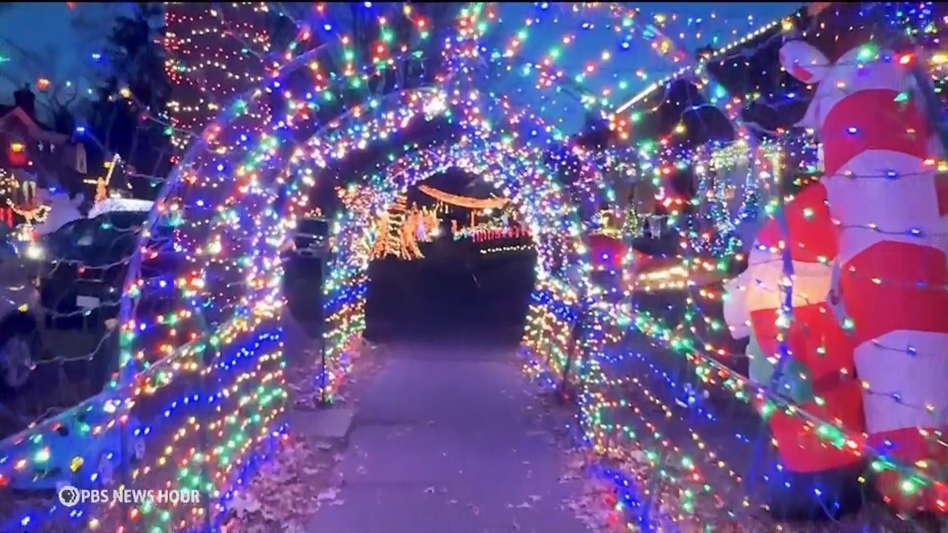 Candy Cane Lane lights up St. Louis | PBS News Hour | THIRTEEN - New ...