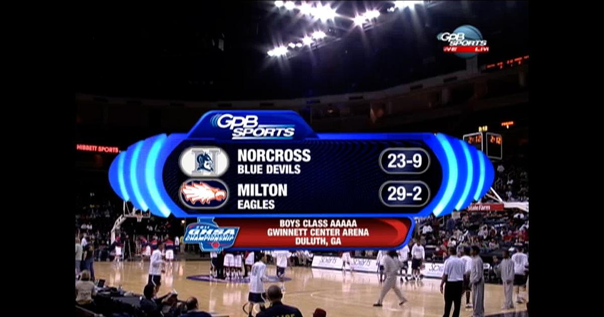 GPB Sports: Basketball, GHSA 5A Boys Final: Norcross vs. Milton, Season  2011