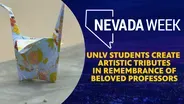 UNLV students create artistic tributes in remembrance of beloved professors