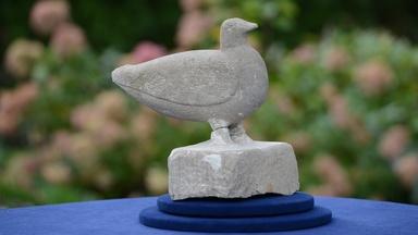 Appraisal: William Edmondson Carved Limestone Dove, ca. 1940