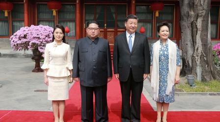 Video thumbnail: PBS NewsHour Kim Jong Un and Xi Jinping hold high-stakes visit in secret