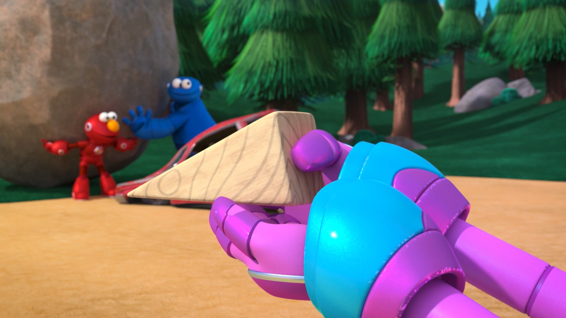 Mecha Elmo Makes a Wedge