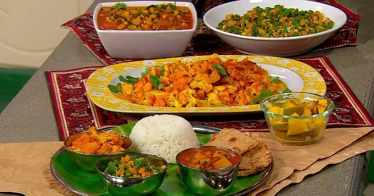 Healthful Indian Flavors with Alamelu Black Eyed Peas Kulambu • Green