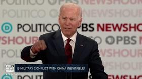 Video thumbnail: PBS NewsHour Biden: U.S. needs to tell China, 'This is as far as you go'