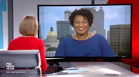 Video thumbnail: PBS NewsHour Georgia ‘is a bluer state than people realize,’ Abrams says