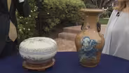 Appraisal: Chinese Republic Period Box & Qing Dynasty Vase