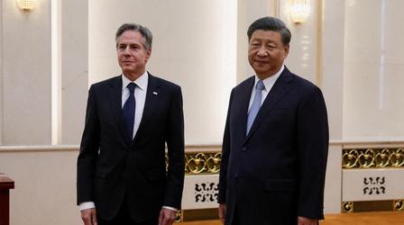 Video thumbnail: Washington Week with The Atlantic U.S. and China tensions flare up after diplomatic visit