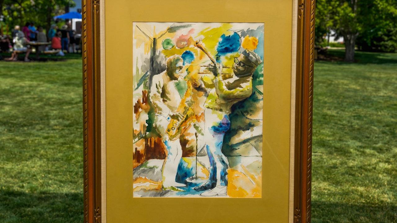 Antiques Roadshow | Appraisal: Wadsworth Jarrell Watercolor Painting, ca. 1965
