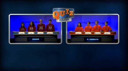Video thumbnail: High School Quiz Show: Maine Bangor vs. North Yarmouth - 2nd Round
