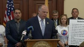 Video thumbnail: NJTV News Sweeney clashes with Murphy over funding budget priorities