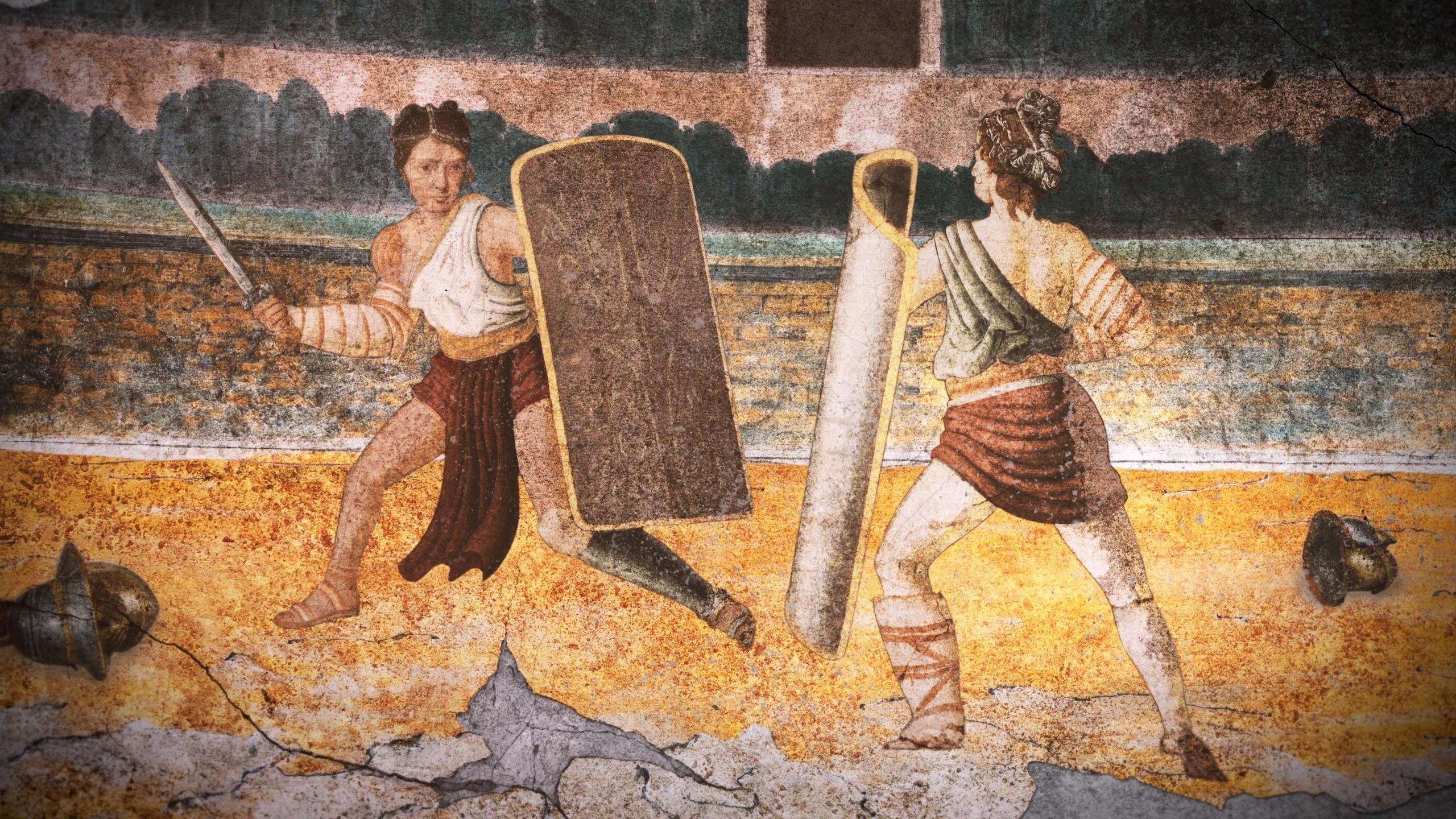 Experts search for evidence that female gladiators once existed in Ancient Rome.