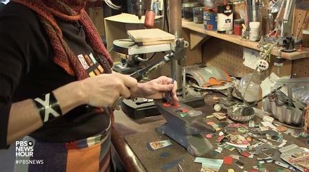 Video thumbnail: PBS NewsHour How a couple in rural Indiana combats consumerism with art
