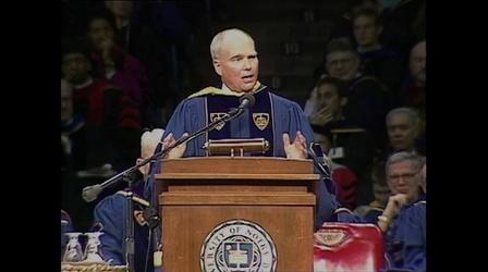 Video thumbnail: WNIT Specials Lt. Governor Joe Kernan 1998 Notre Dame Commencement Speech