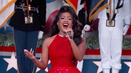 Mickey Guyton Performs the National Anthem