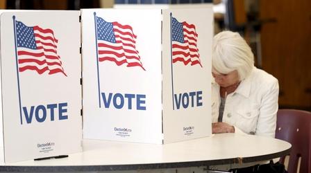 Video thumbnail: PBS NewsHour Voting fraud commission had no impact on election laws