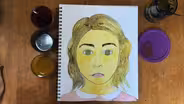 Self Portrait with Homemade Paint-Laura Zimmaro-Fourth Grade