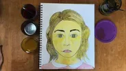 Self Portrait with Homemade Paint-Laura Zimmaro-Fourth Grade