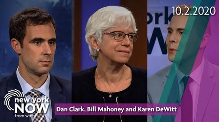 Video thumbnail: New York NOW Reporters Roundtable: Karen DeWitt, Bill Mahoney, COVID-19