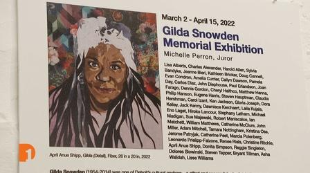 Video thumbnail: One Detroit The Scarab Club hosts Gilda Snowden memorial art exhibit