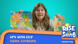 Art with Elly - Paint Scraping