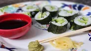 Avocado Asparagus Cucumber Rolls (Vegan Sushi Rolls)