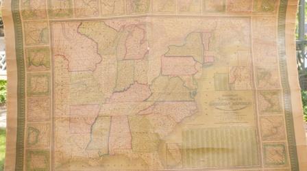 Video thumbnail: Antiques Roadshow Appraisal: 1845 S. Augustus Mitchell United States Wall Map
