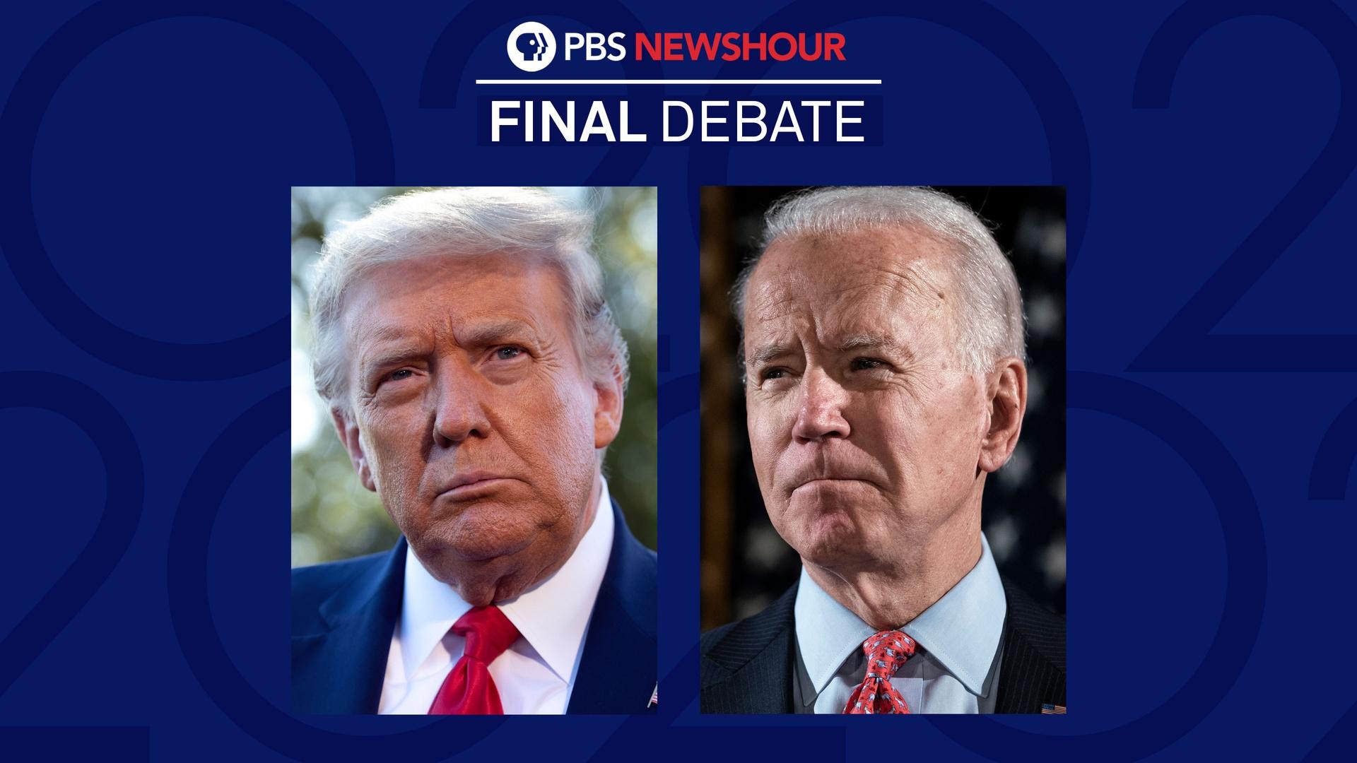 2020 Final Presidential Debate | PBS NewsHour | THIRTEEN - New York ...