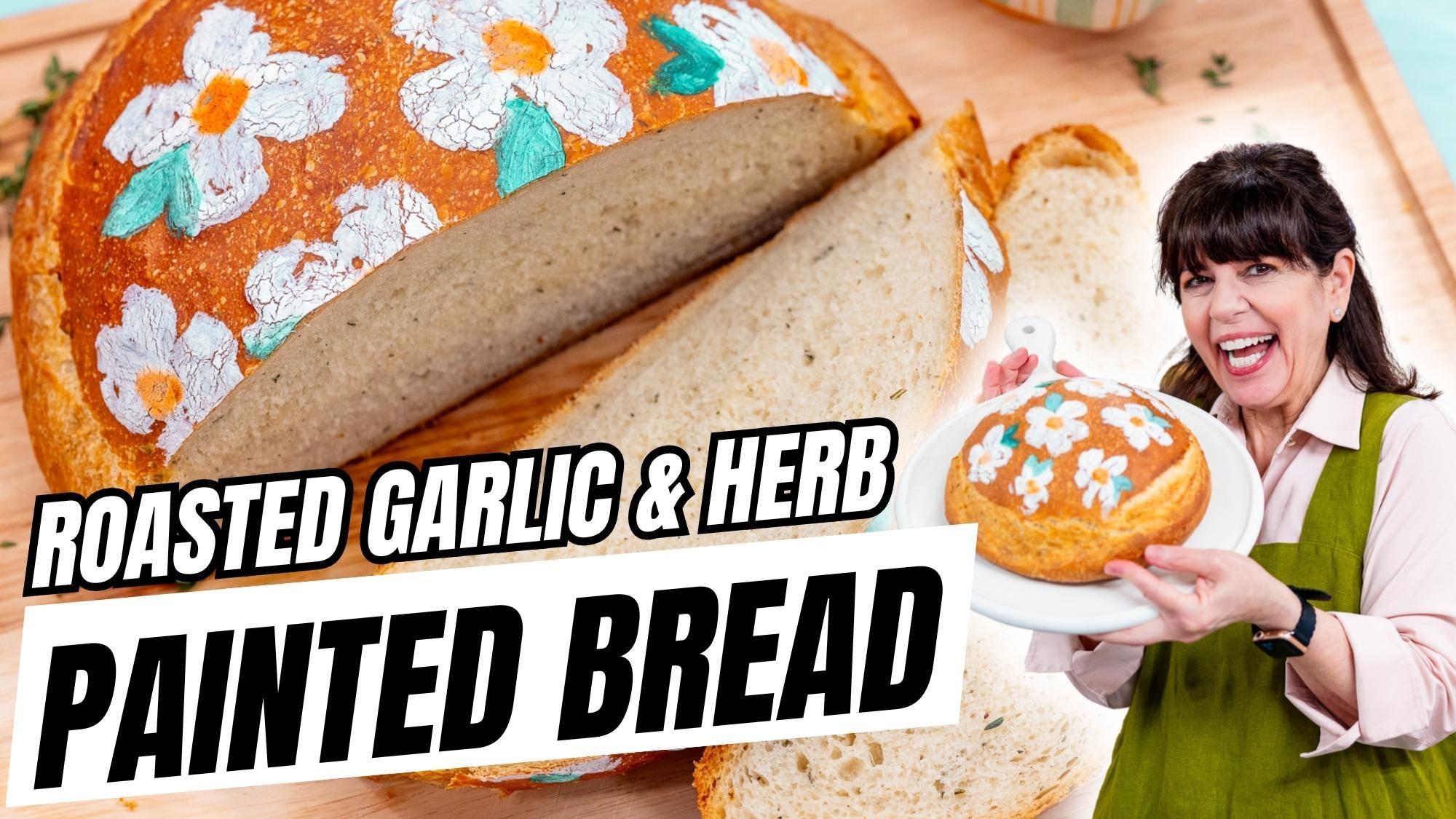 The Baking Journal Roasted Garlic Herb Bread How to Paint