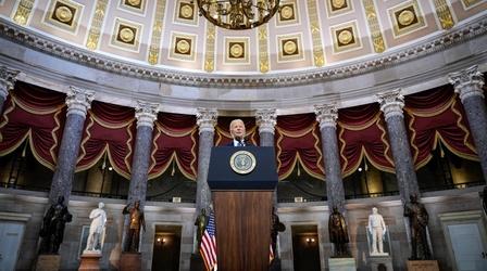Video thumbnail: PBS NewsHour Biden condemns Trump in Jan. 6 anniversary address