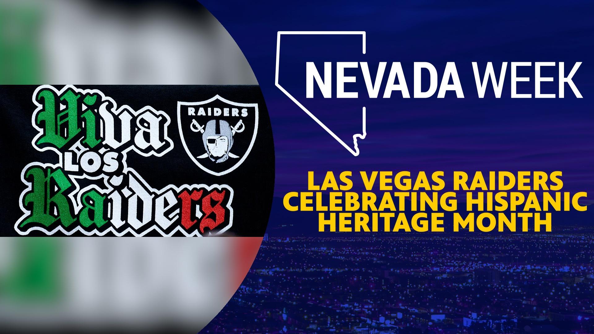Las Vegas Raiders celebrating Hispanic Heritage Month