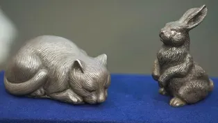 Appraisal: Julius Rappoport Silver Rabbit Figurine, ca. 1880