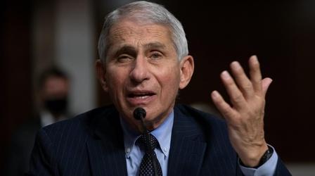 Video thumbnail: PBS NewsHour News Wrap: Fauci rejects Rand Paul's claims on herd immunity