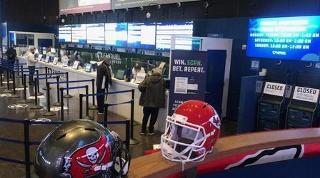 Video thumbnail: PBS NewsHour Inside America's multi-billion dollar sports betting biz