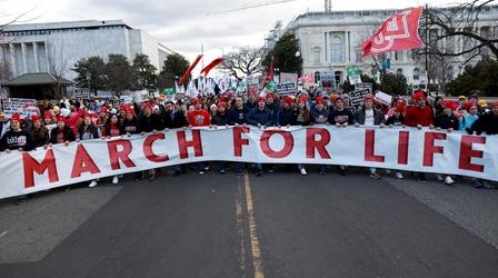 Video thumbnail: PBS NewsHour March for Life activists set sights on further restrictions